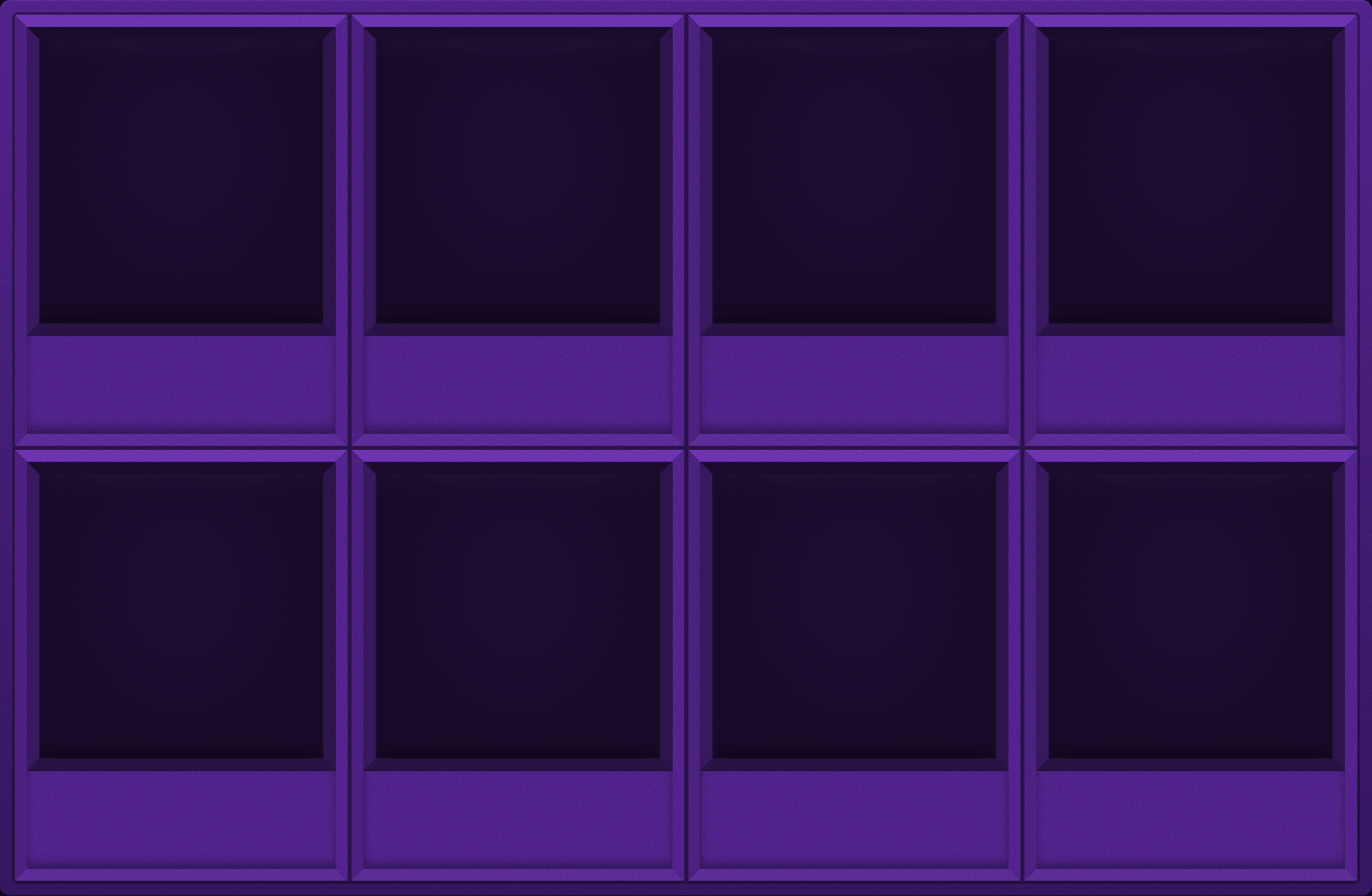 Purple Display Case (2x4)